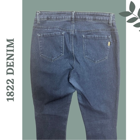 🛍️3/$40 1822 Denim Skinny Blue Jeans Ankle
Zipper Detail Size 10 - Picture 6 of 7